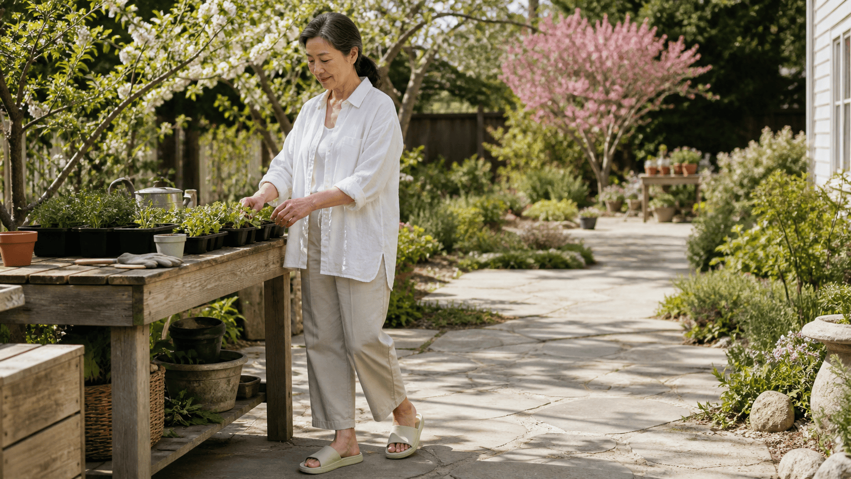 Soft Footbed House Shoes for Cozy Downtime