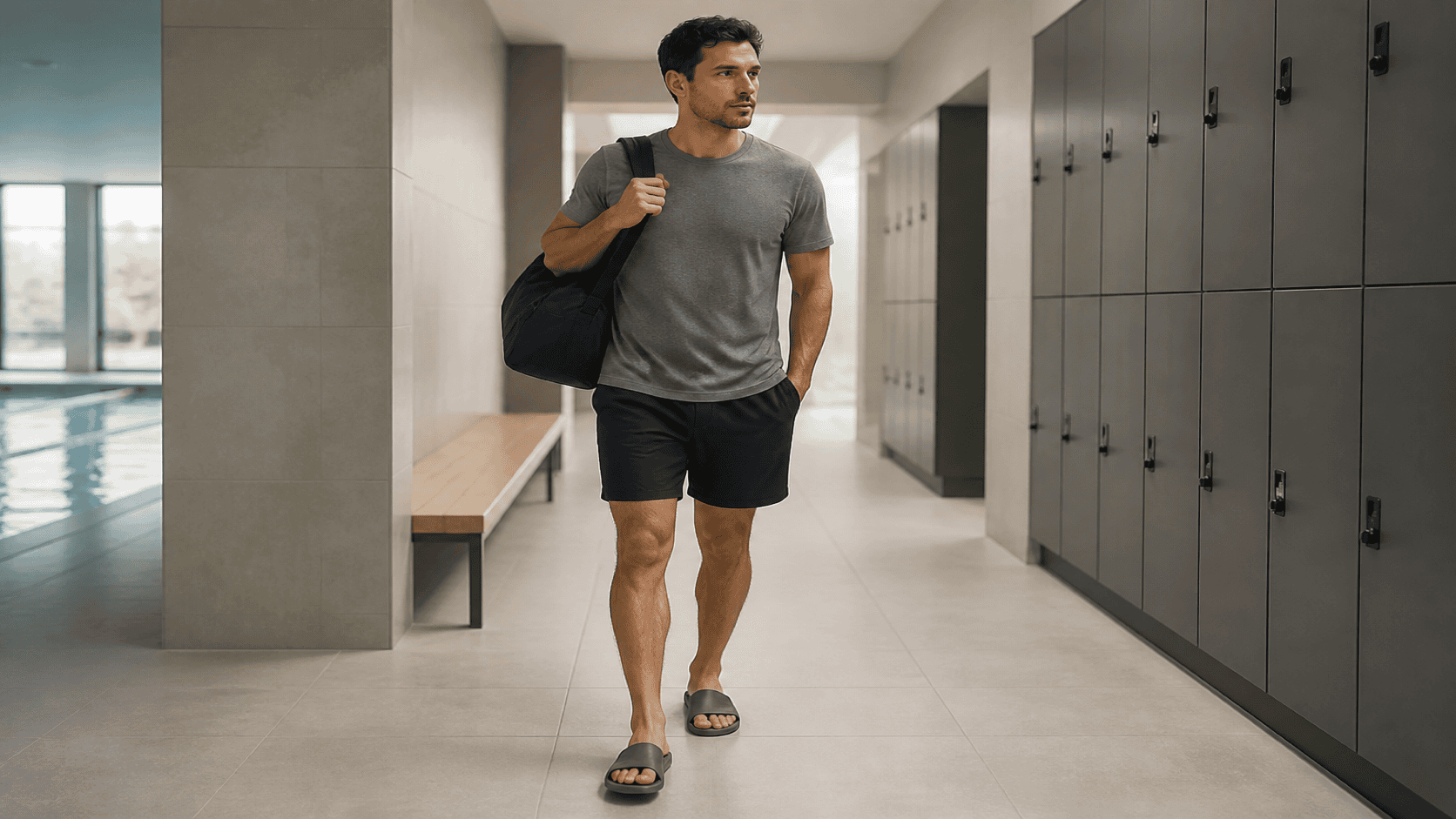 Locker Room Slides for Pool Days
