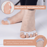 Foot Toe Separator - Achieve Healthy Toes, Correct Bunions, Hammer Toes, and Relieve Foot Pain