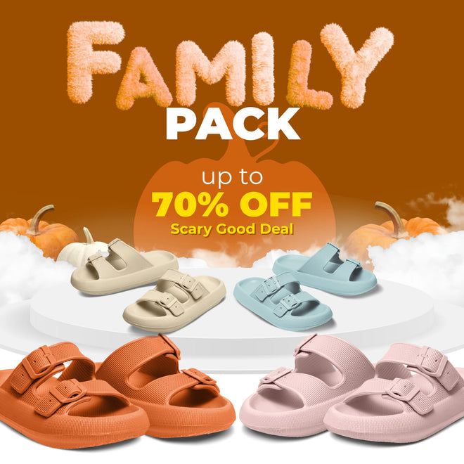Cloud Slides - Cushioned EVA Sandals with Adjustable Buckles