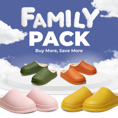 Cushion Slides with Fur - Cloud Slides
