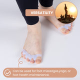 Foot Toe Separator - Achieve Healthy Toes, Correct Bunions, Hammer Toes, and Relieve Foot Pain