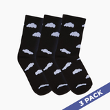 Cloud Slides - 3 Pairs Socks