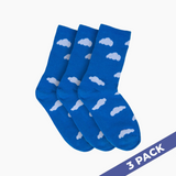 Cloud Slides - 3 Pairs Socks