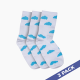 Cloud Slides - 3 Pairs Socks