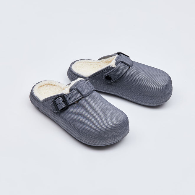 Cloud Clogs with Fur - Сloud Slides