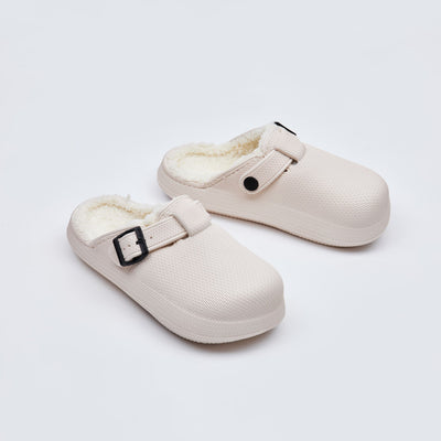 Cloud Clogs with Fur - Сloud Slides