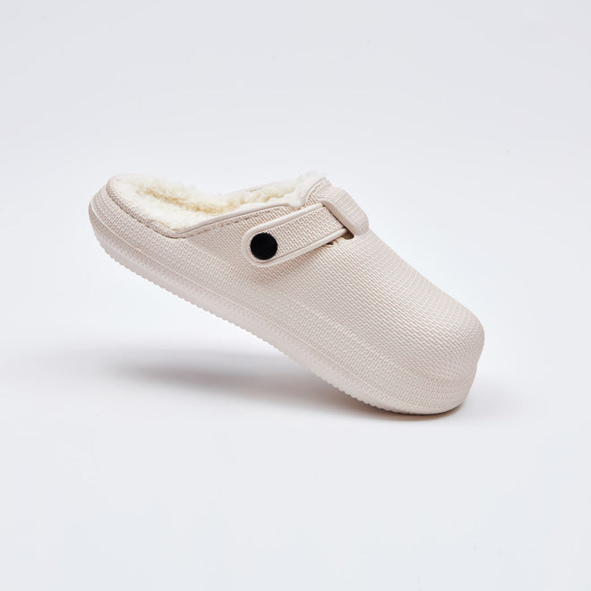 Cloud Clogs with Fur - Сloud Slides