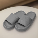 Mens Cushion Slides - Cloud Slides Grey