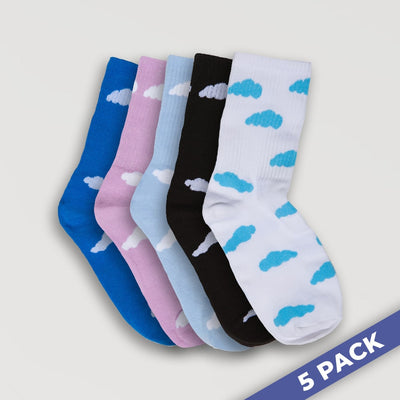 [🎁 FREE GIFT] Cloud Slides - Socks Multicolor 5-Pack