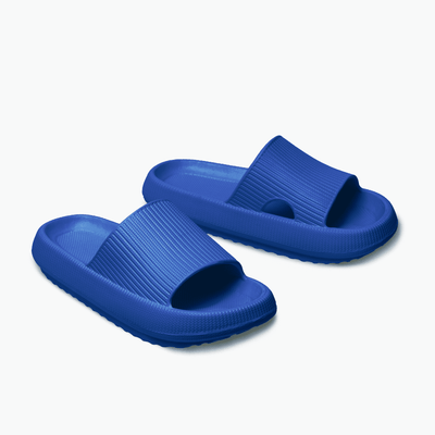 Mens Cushion Slides - Cloud Slides Royal Blue