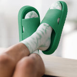 Mens Cushion Slides - Cloud Slides Emerald Green