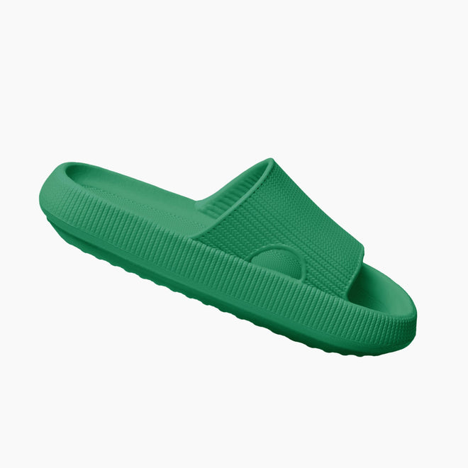 Mens Cushion Slides - Cloud Slides Emerald Green