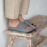 Mens Cushion Slides - Cloud Slides Grey