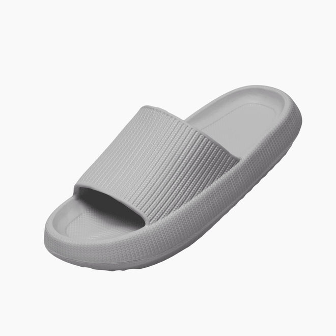 Mens Cushion Slides - Cloud Slides Grey