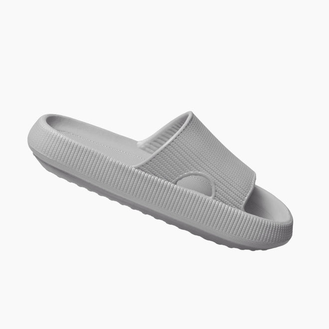 Mens Cushion Slides - Cloud Slides Grey